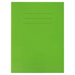 A4 Choice Exercise Book 8mm Ruled Margin Green 80pg 100pk