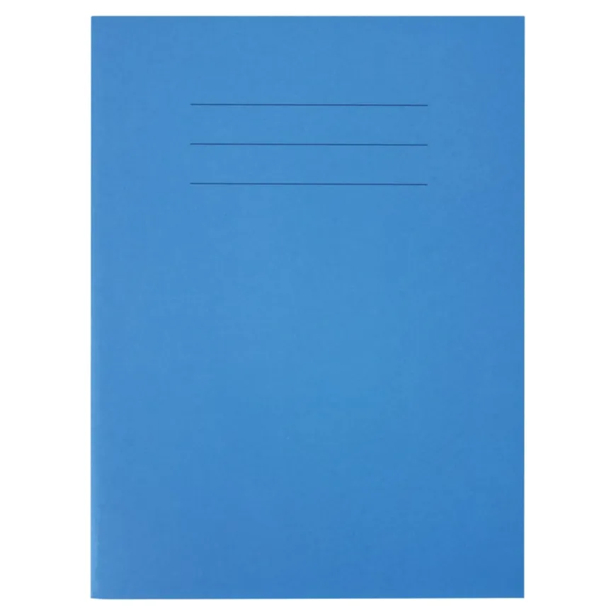 A4 Choice Exercise Book 8mm Ruled Margin Blue 80pg 100pk