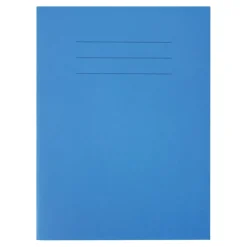 A4 Choice Exercise Book 8mm Ruled Margin Blue 64pg 100pk