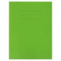 A4+ Choice Exercise Book 12mm Ruled 80pg Green 50pk