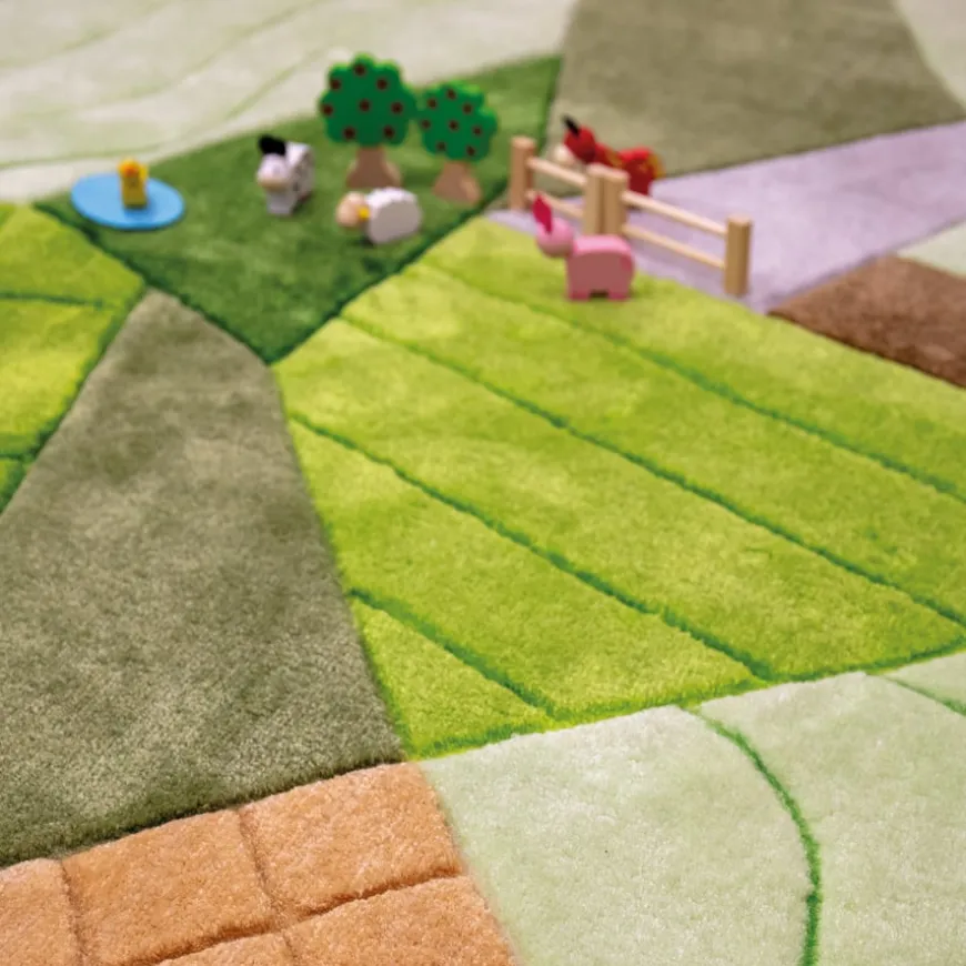Aerial Landscape Super Deluxe Carved Carpet