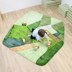 Aerial Landscape Super Deluxe Carved Carpet