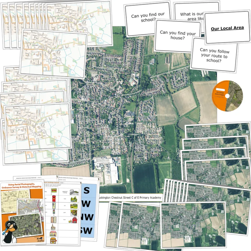 Aerial Photography School Map Classroom Pack