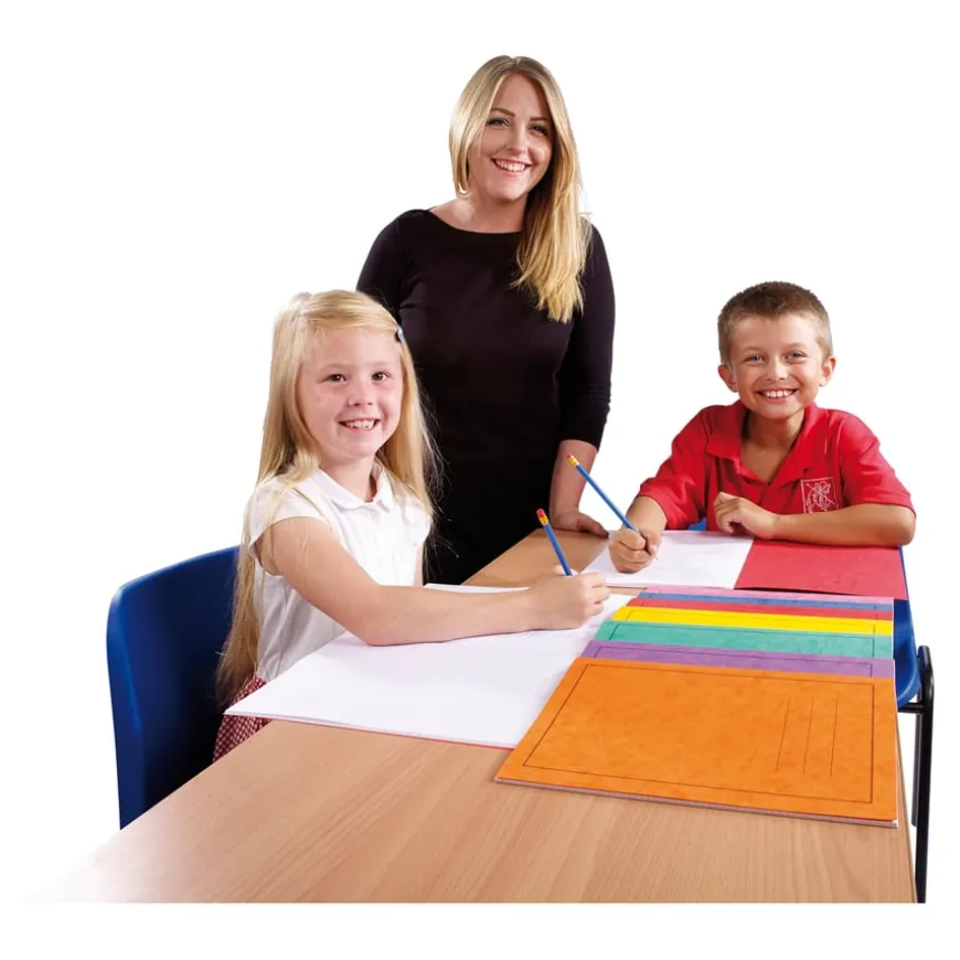 A4 Exercise Book 8mm Alternate Ruled / Plain Red 64pg 50pk