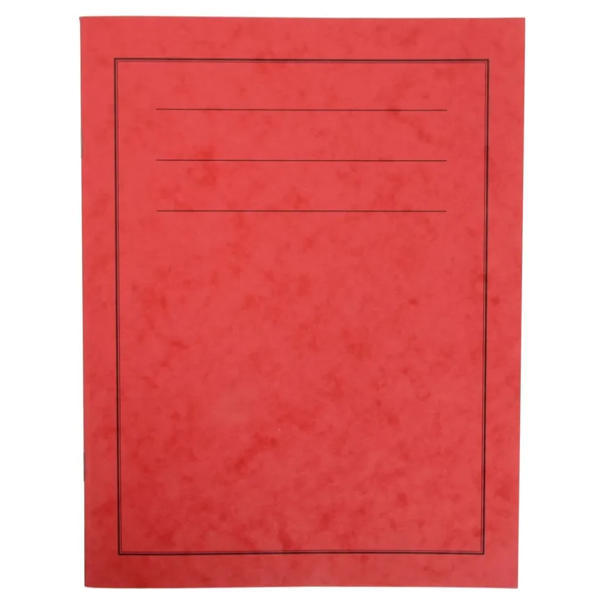 A4 Exercise Book 8mm Alternate Ruled / Plain Red 64pg 50pk