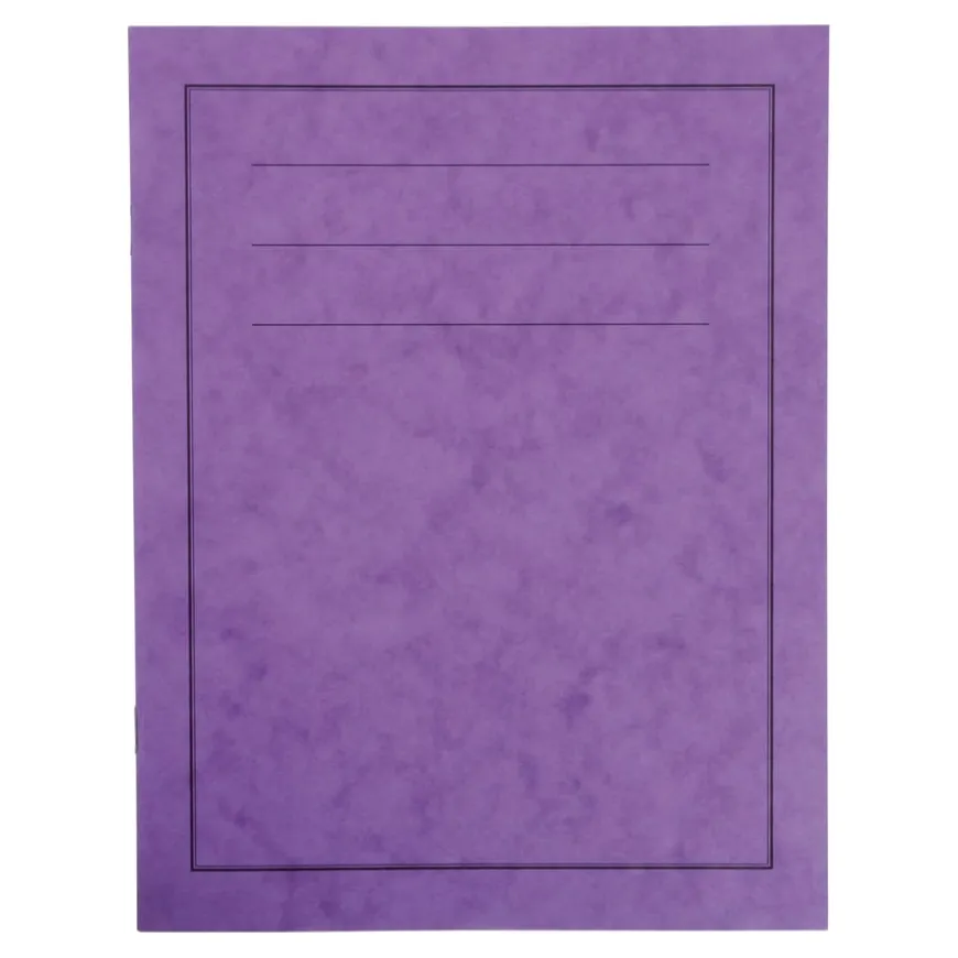 A4+ Exercise Book 8mm Ruled Margin Purple 80pg 50pk