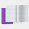 A4+ Exercise Book 8mm Ruled Margin Purple 40pg 50pk