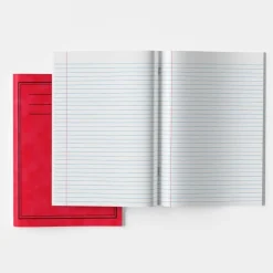 A4+ Exercise Book 8mm Ruled Margin Red 40pg 50pk