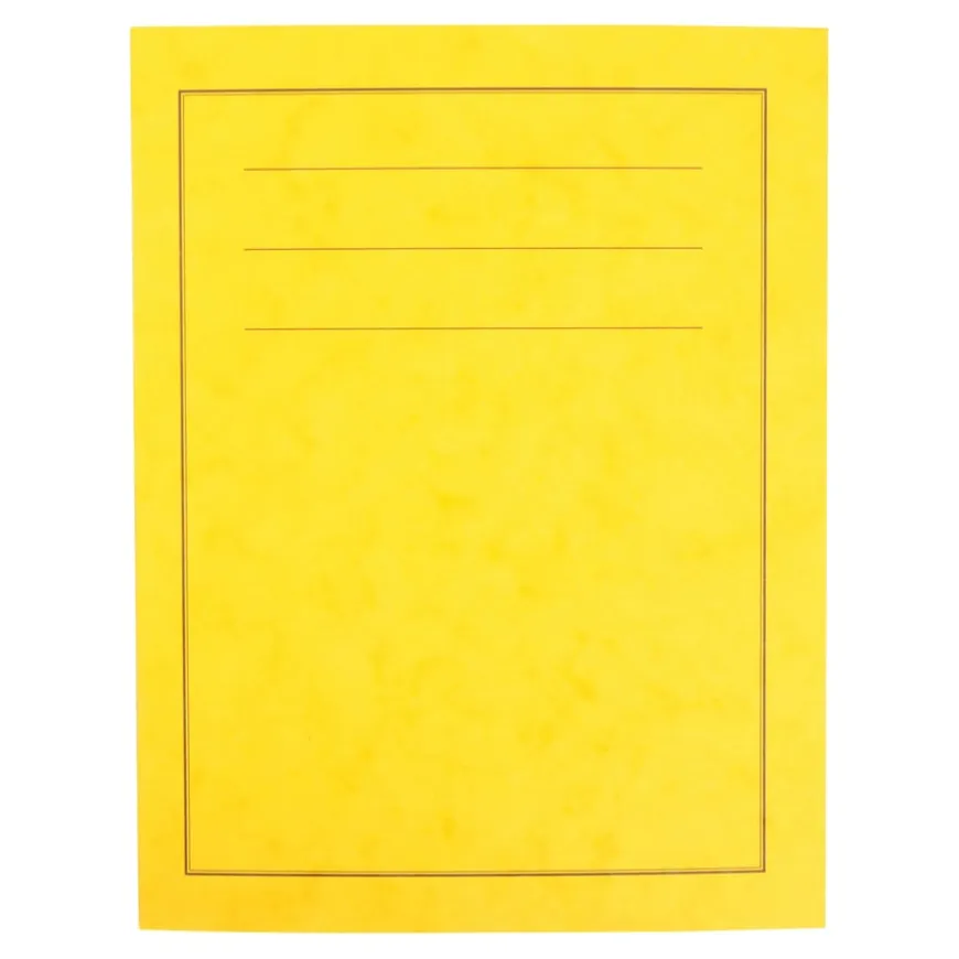 A4 Exercise Book 8mm Ruled Margin Yellow 40pg 50pk