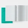 A4 Exercise Book 8mm Ruled Margin Green 120pg 50pk