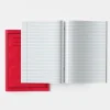A4+ Exercise Book 8mm Ruled 40pg Red 50pk