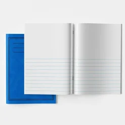 A4 Exercise Book 1/2 15mm Ruled 1/2 Plain 40pg Blue 50pk