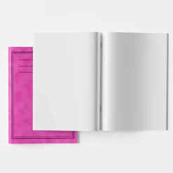 A4 Exercise Book Plain 80pg Pink 50pk