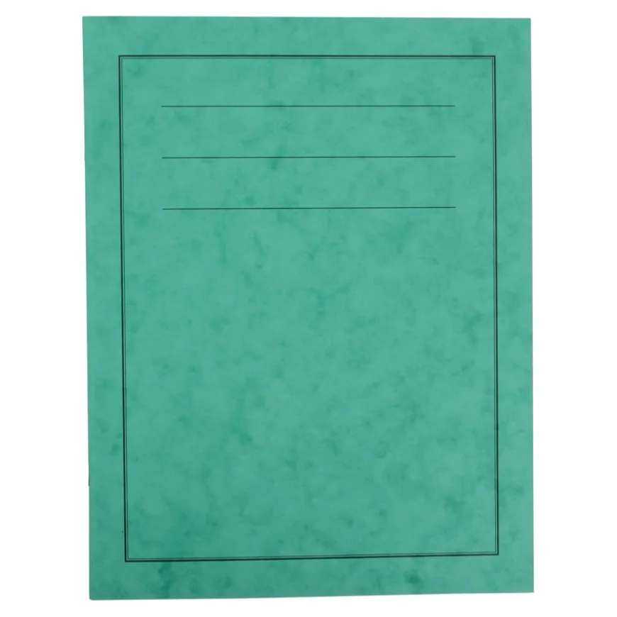 A4 Exercise Book 1/2 Ruled/Plain 64pg Green 50pk