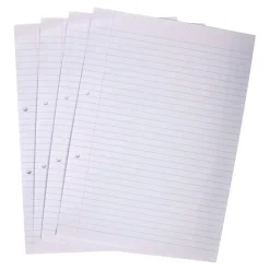A4 Exercise Paper 6mm Ruled Margin Punched 2500pk