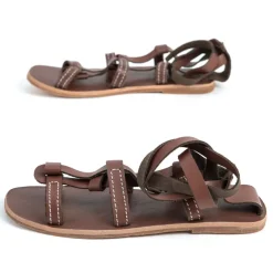 Ancient Greek Leather Sandals Pair Size 4