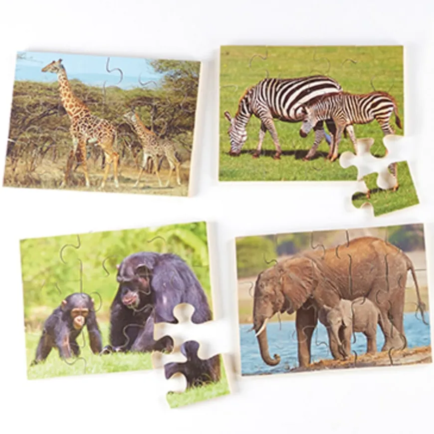 Animals and Their Young Jigsaw Puzzles 8pk