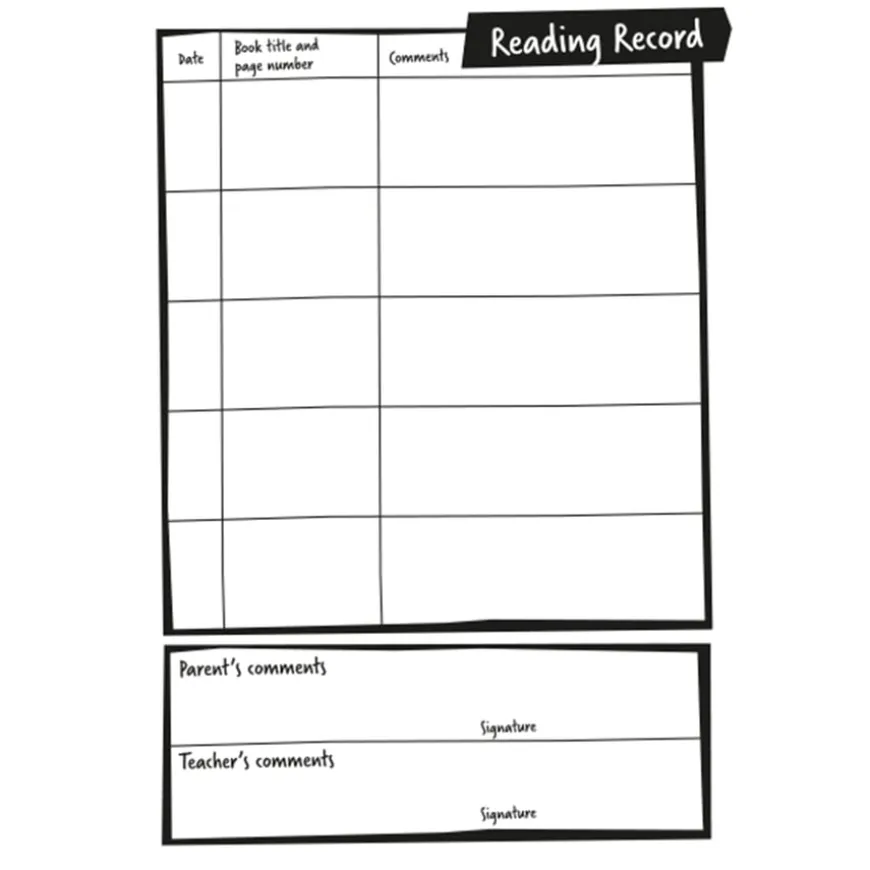 A5 Primary Homework Diary & Reading Record Book