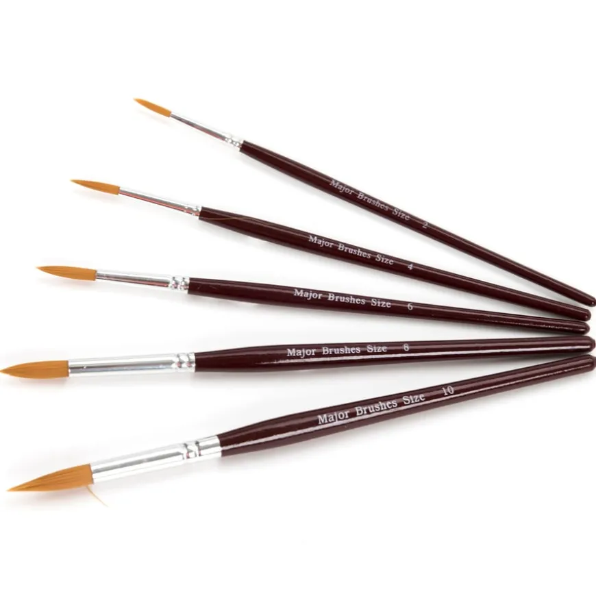 Artists' Synthetic Sable Paint Brush 50pk