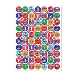 Assorted French Reward Stickers 3720pk