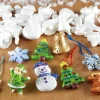 Assorted Polystyrene Christmas Decorations 35pk
