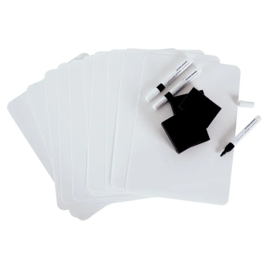 A4 Superlight Mini Whiteboards Kit 30pk