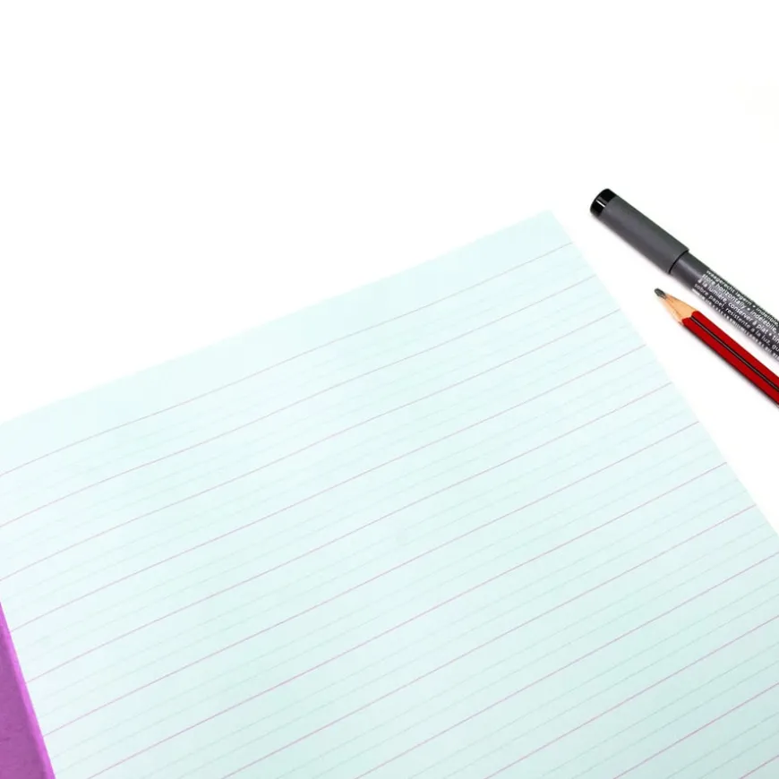 A4 Tinted Handwriting Book Ruled Blue 32pg 25pk
