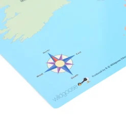 A3 Wipeable Map of the UK Double sided 10pk