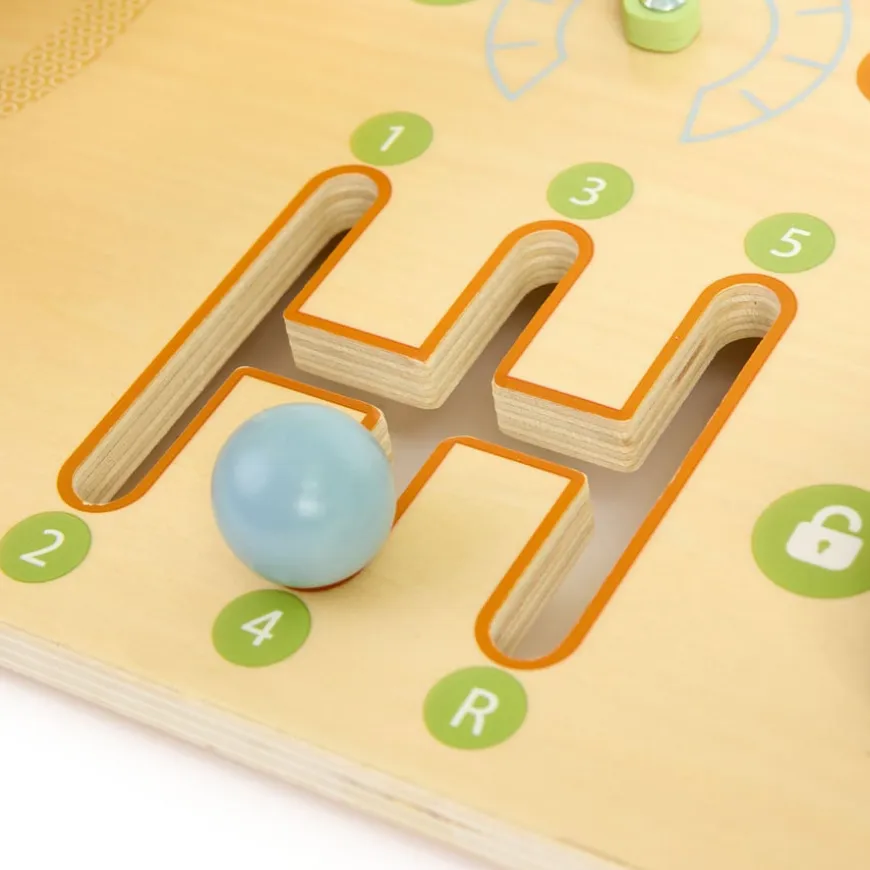 Baby & Toddler Wooden Safari Busy Board