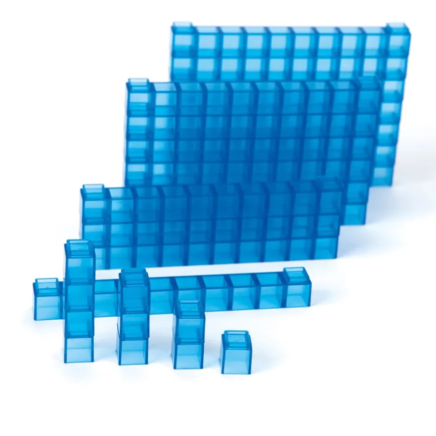 Base Ten Transparent Interlocking Class Set 355pcs