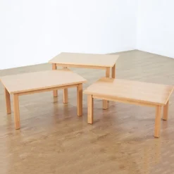 Beech Veneer Rectangular Table L1200mm & Chairs