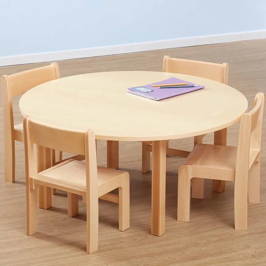 Beech Veneer Round Classroom Table