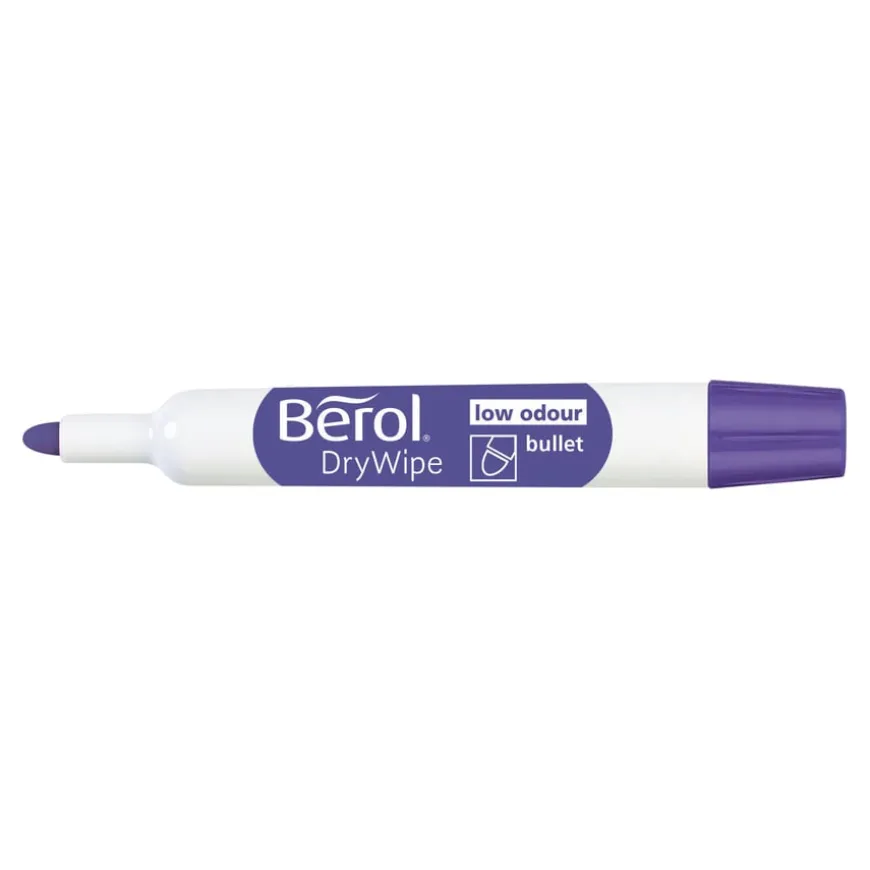 Berol® Drywipe Markers Bullet Tip Assorted Colours