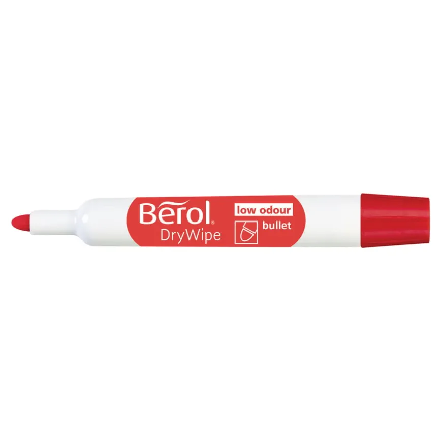 Berol® Drywipe Markers Bullet Tip Assorted Colours
