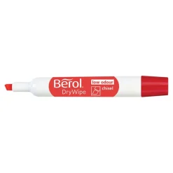 Berol® Drywipe Markers Chisel Tip Assorted Colours 48pk