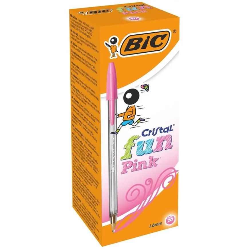 Bic Cristal Fun Ballpoint Pens 20pk