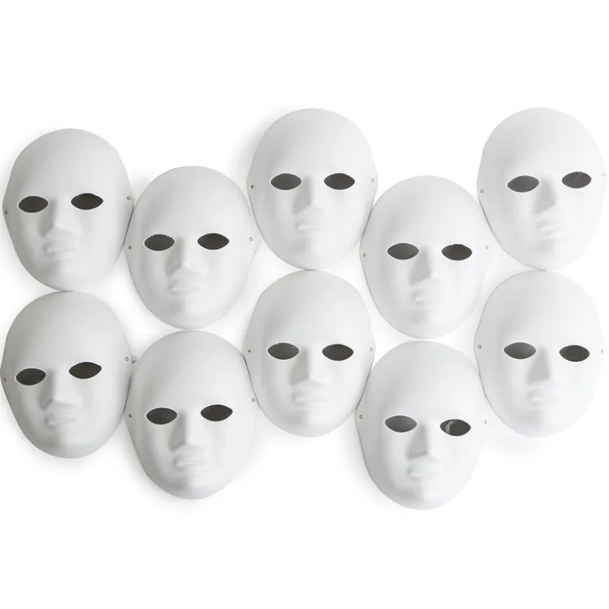 Biodegradable Face Masks White 10pk