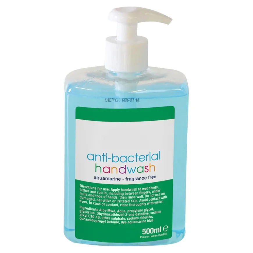 Bioguard Anti-Bacterial Handwash Fragrance Free 6pk 500ml
