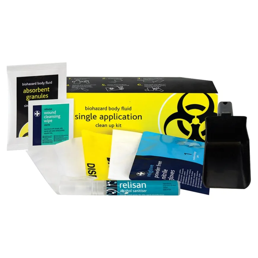 Biohazard Spillage Clean-Up Kits 5pk