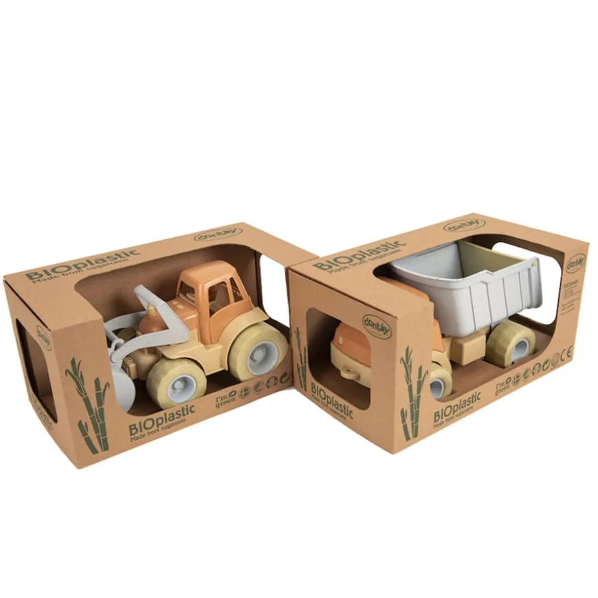 Bio Plastic Tractor and Truck Set 2pk