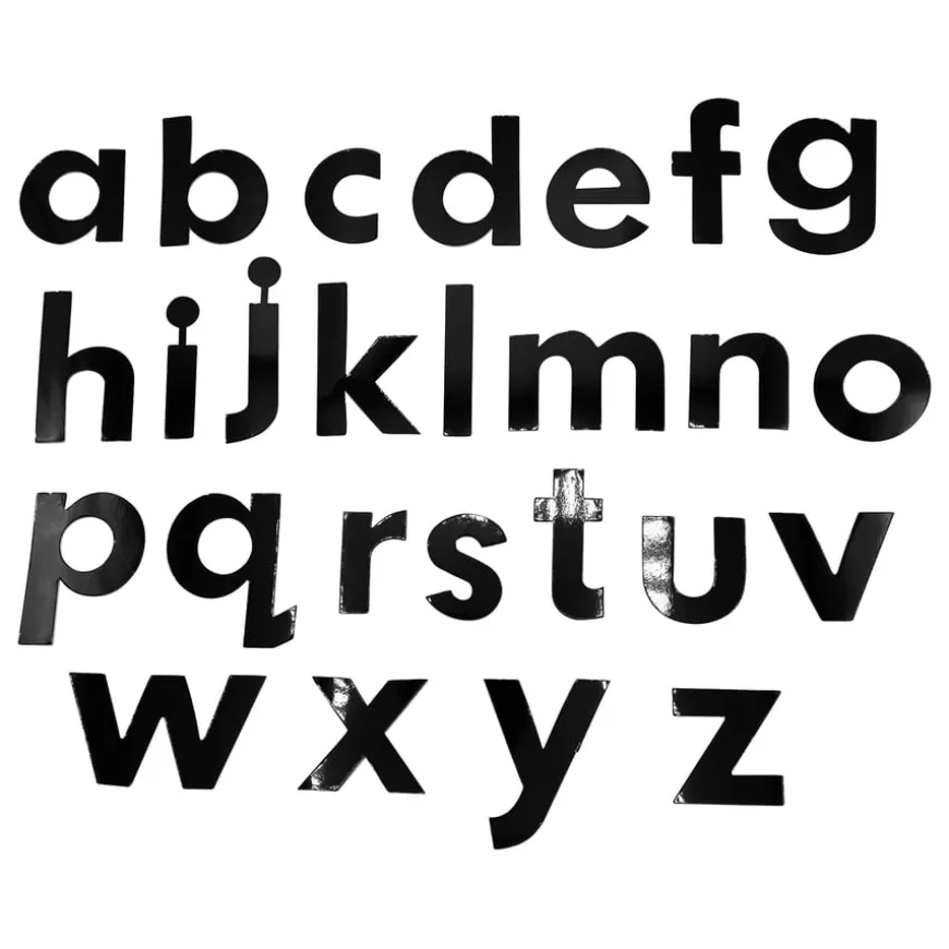 Black Gloss Card Display Letters 310pk