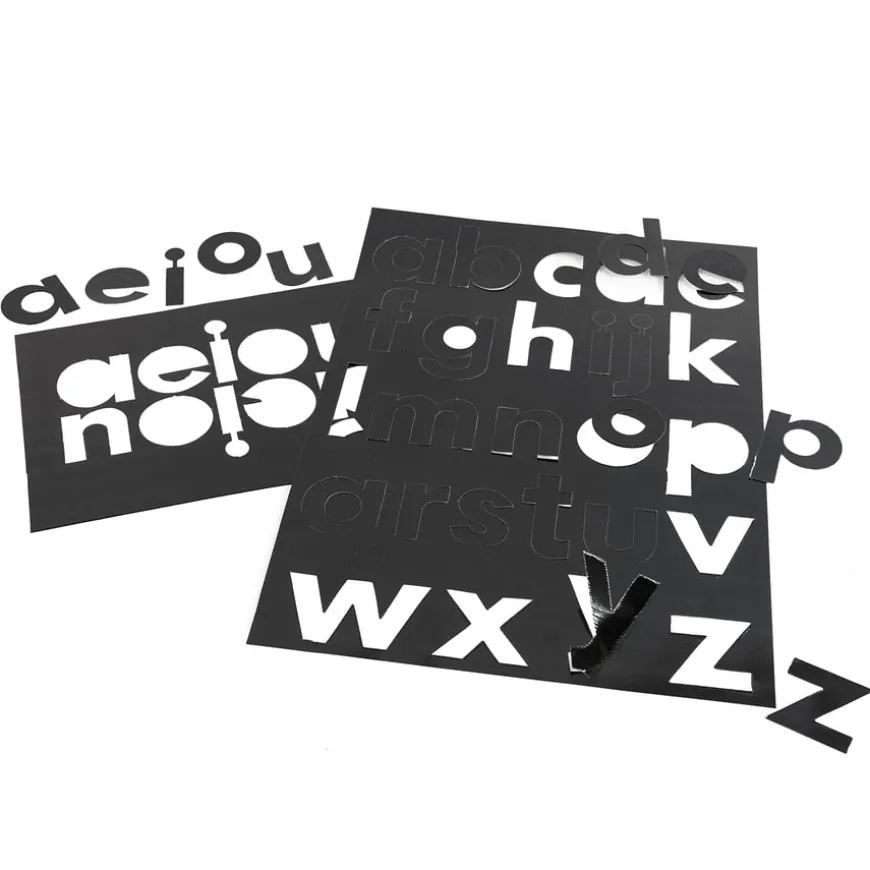 Black Gloss Card Display Letters 310pk