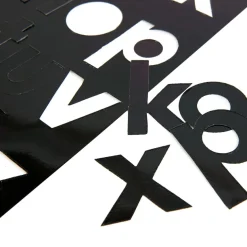 Black Gloss Card Display Letters 310pk