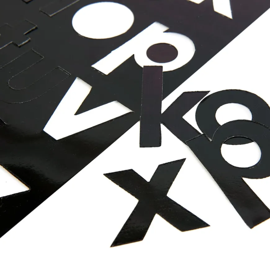 Black Gloss Card Display Letters 310pk