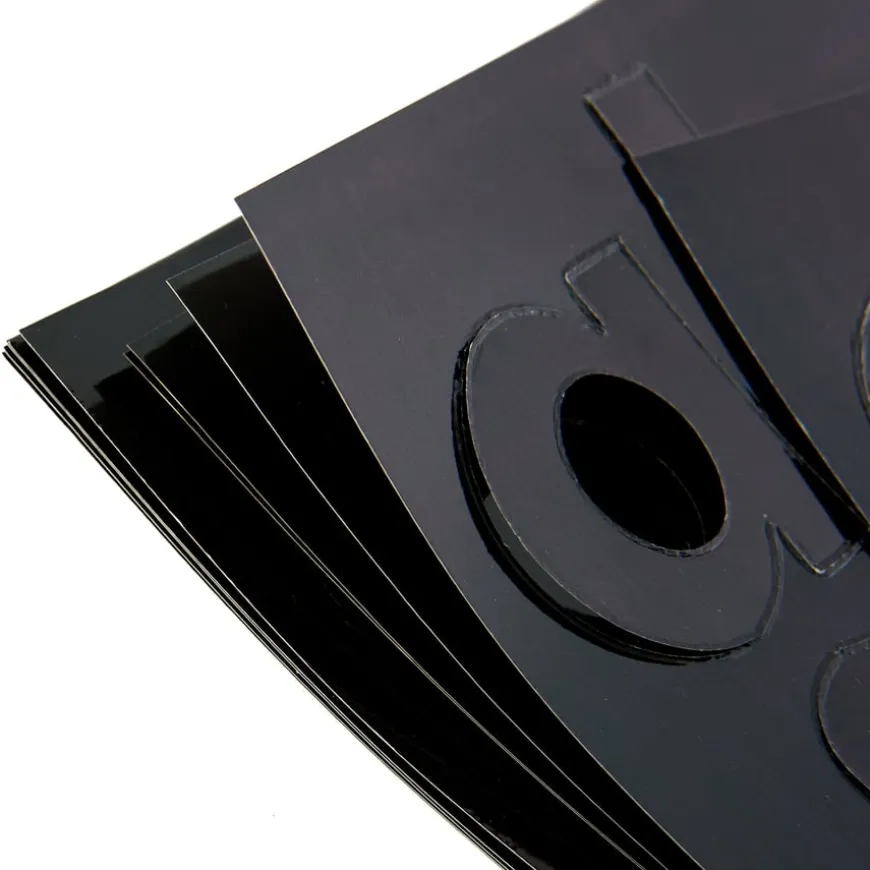Black Gloss Card Display Letters 310pk