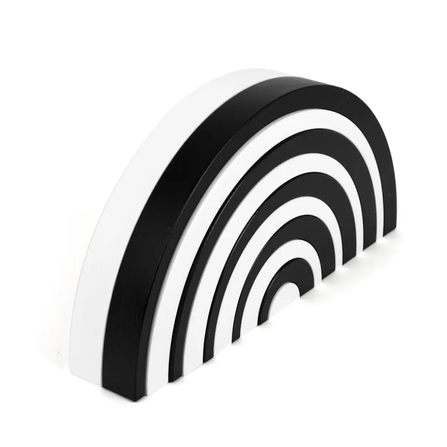 Black & White Wooden Nesting Arches 10pk