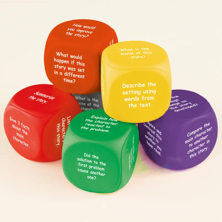 Bloom's Taxonomy Reading Comprehension Dice KS2 6pk