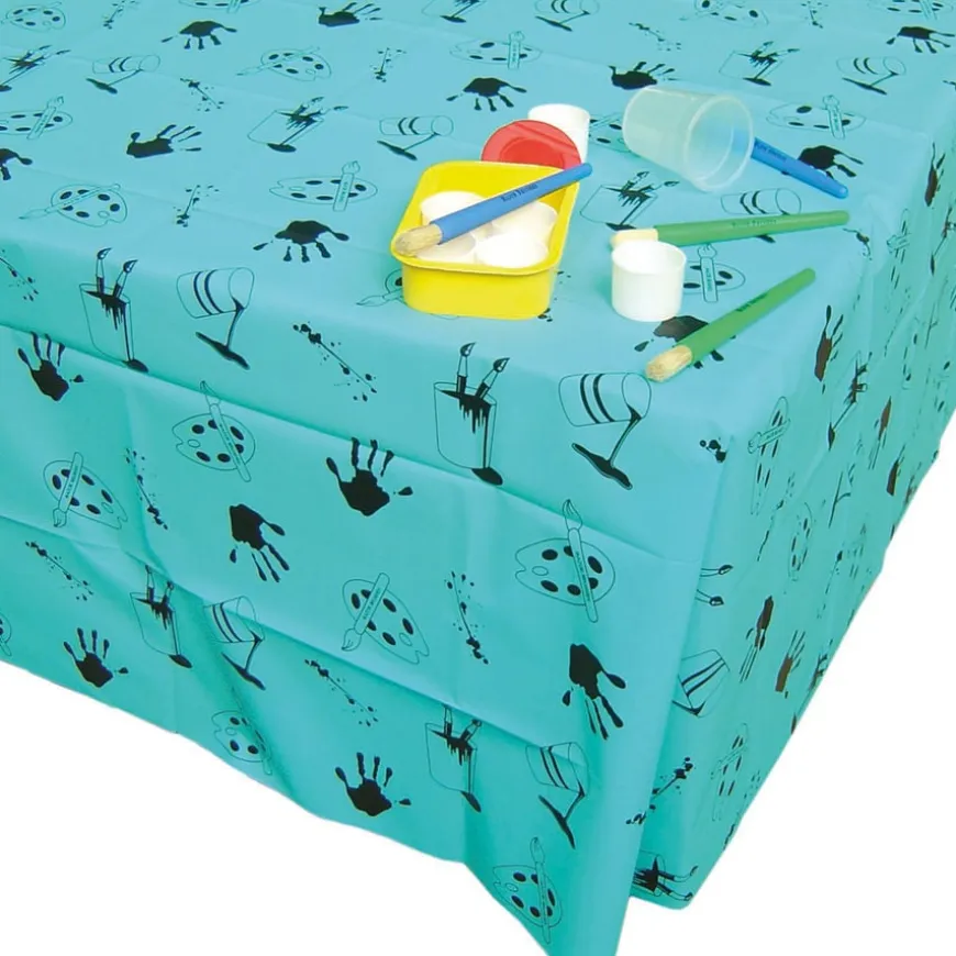 Blue Plastic Table Cover 1.5x1.5m