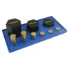 Brass and Steel Weight Set with Tray
