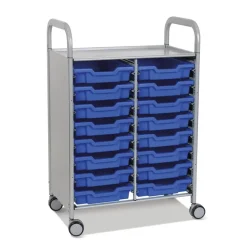 Callero Tray Trolley 16 Shallow Trays